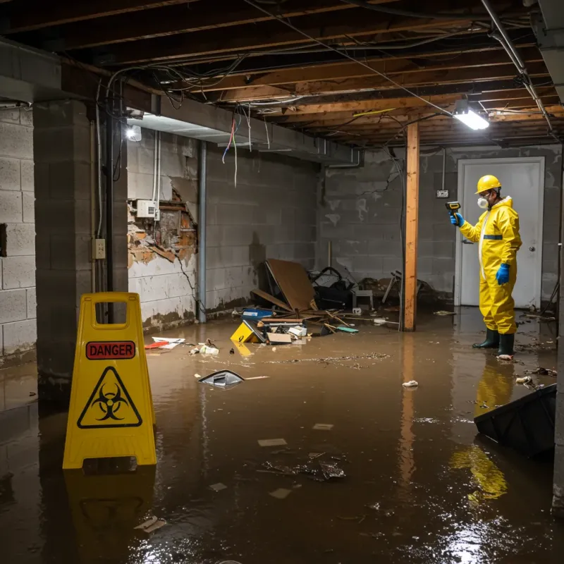 Flooded Basement Electrical Hazard in Morrison County, MN Property